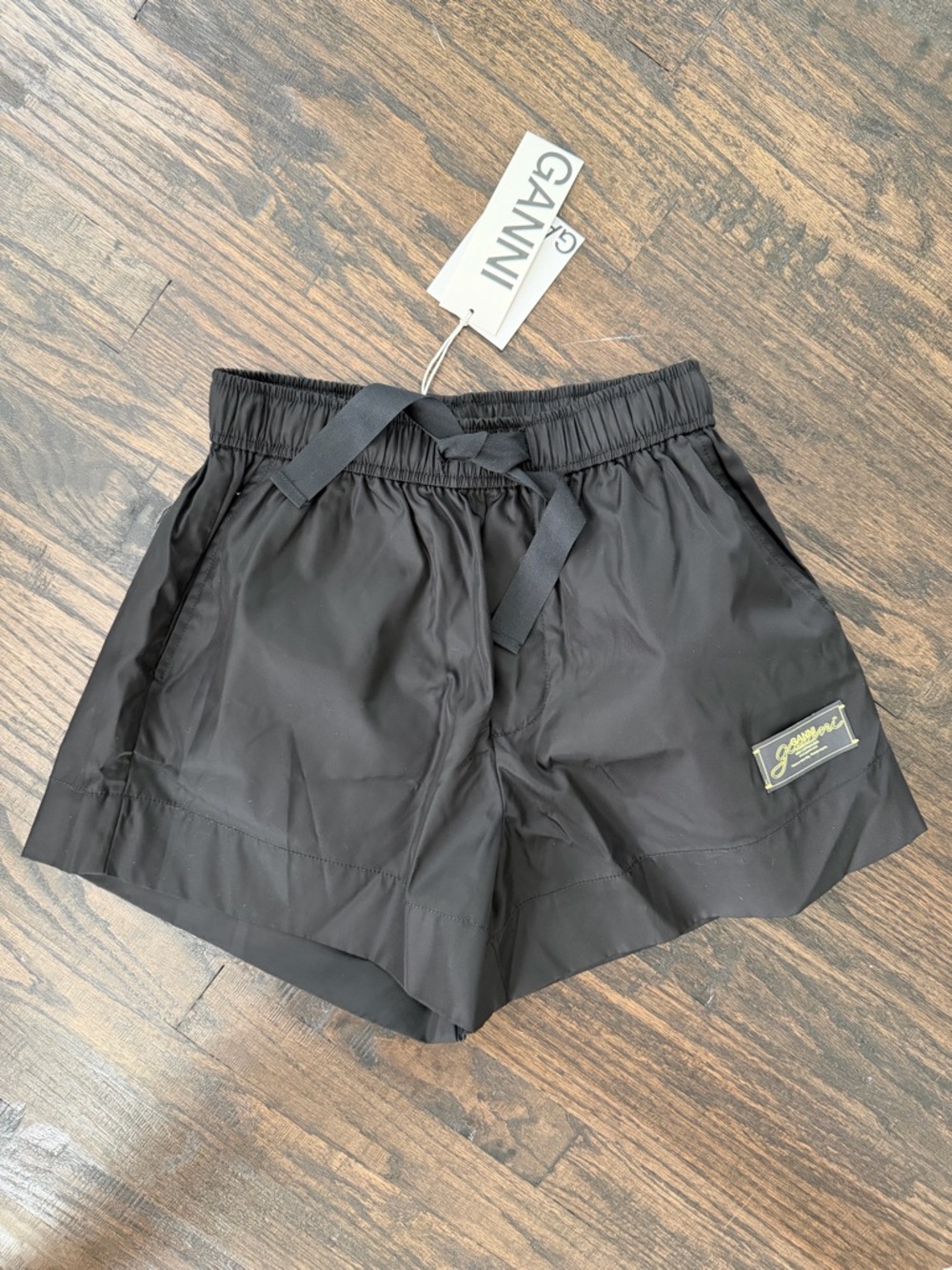 Ganni Duchesse Nylon Shorts
